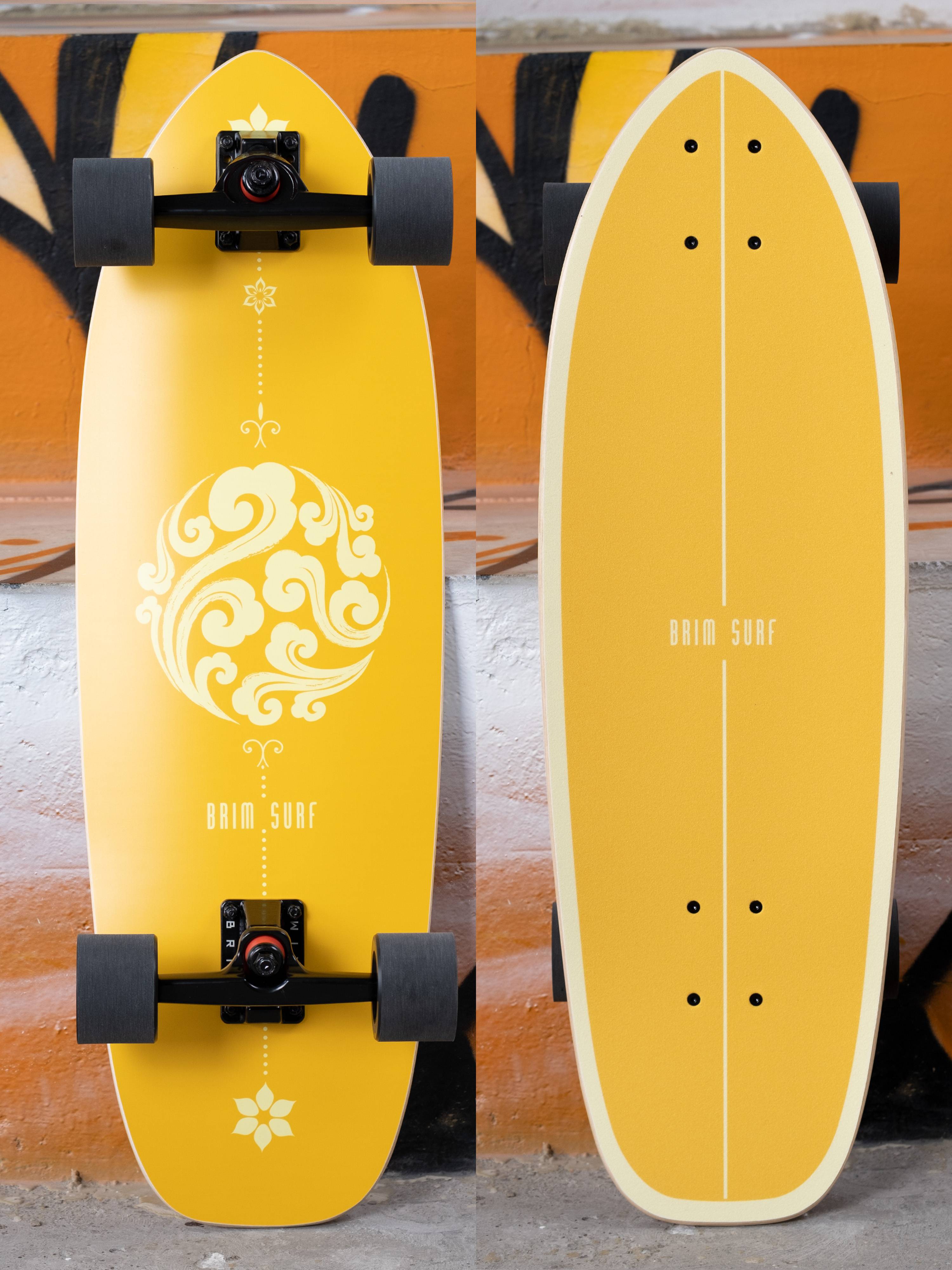Yellow waves - 31 inches